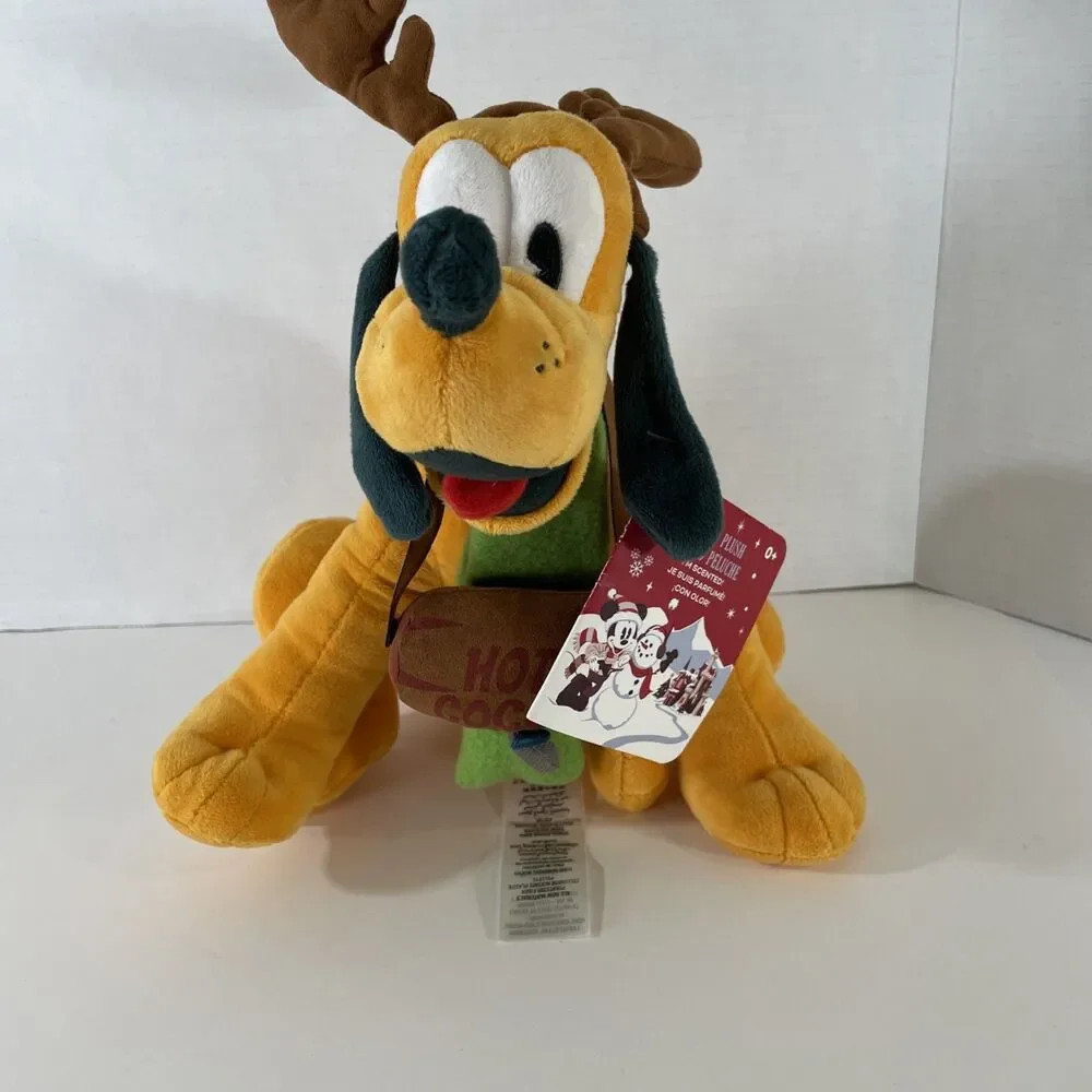 Disney Christmas 2021 Pluto Hot Cocoa Scented Holiday 10 1/2'' H Plush NWT